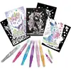 Image de Set de création Lansay Blopens X-tra Glitter Creatures 6 Blopens et pochoirs réutilisables