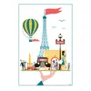 Image de Torchon Paris Plateau Winkler 48x72 cm