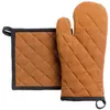 Image de Ensemble gant de cuisine et manique recyclé Grace Winkler 15x32 cm
