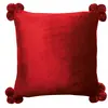 Image de Coussin Vivaraise Tender Pompons 45x45 cm
