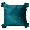 Image de Coussin Vivaraise Tender Pompons 45x45 cm