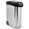 Image de Conteneur de stockage Curver Metallic 54 L avec couvercle et roulettes