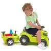 Image de Tracteur Ecoiffier 85 cm avec remorque et accessoires de jardin pour enfants 12-36 mois