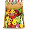 Image de Surprise market contenant chacune des fruits et legumes differents en peluche Jemini (x18) TU