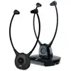 Image de Auriculaires CGV Dolphin Onyx Duo sans fil 2.4 GHz pour TV avec base noire