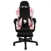 Image de Chaise gaming Konix Hello Kitty avec coussin lombaire et repose-pieds