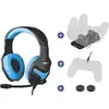Image de Pack d'accessoires de jeu Konix Mythics avec casque de jeu PS-400 pour PS4 bleu