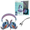 Image de Casque 3D Disney Stitch avec câble Lexibook pliable, limiteur 85 dB, prise jack et USB-C