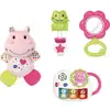 Image de VTech Coffret Cadeau Naissance Éveil des Sens Rose avec Peluche Hippopotame et Piano à Lumières et Sons