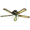 Image de Ventilateur de Plafond avec Lumière Farelek Baleares 132cm 5 Pales Reversible 3 Vitesses