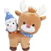 Image de Peluche WDK Partner Renne et Pingouin 24 cm