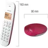 Image de Logicom Iloa 150 Téléphone Sans Fil DECT Framboise Mains Libres LCD Rétroéclairé