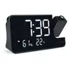 Image de Radio despertador proyector negro 7.5 W proyeccion hora alarma dual USB-C FM calendario