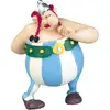 Image de Figurine Obélix Plastoy Astérix 8 cm PVC Bouquet de Fleurs