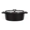 Image de Cocotte ovale Livoo MEP129N fonte émaillée 4,5L 29x22cm induction four picots