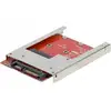 Image de Boîtier PC Genérica EXC 307603 2,5'' Aluminium Rouge pour mSATA SSD