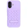 Image de Funda Bigben Connected Silicone Violet Pop It avec Support Ventouse pour iPhone 17