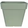 Image de Jardinière carrée Riviera Soleilla 50x50 cm 65 L Vert Argile