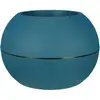 Image de Bac à fleurs Riviera Granit Boule bleu 50 cm 18 L double paroi effet granit