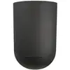 Image de Jardinière Ronde Riviera Granit Tulipe Noir Mat 50 cm 54,5 L
