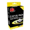 Image de Pack 5 Cartouches Encre Compatible Canon PGI-570XL CLI-571XL UPrint