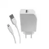 Image de Muvit for Change Pack Chargeur USB 2,4A 12W + Câble Lightning 2,4A 1,2m Blanc