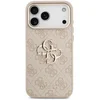 Image de Funda pour mobile Guess Logo 4G Or Silicone Rose Élégante pour iPhone 17 Pro