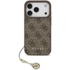 Image de Coque pour mobile Guess 4G Logo Marron avec Charm Doré pour iPhone 17 Pro