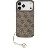 Image de Coque pour mobile Guess 4G Logo Marron avec Charm Doré pour iPhone 17 Pro Max