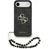 Image de Funda Guess Polipiel Noire avec Logo 4G Classique et Perles pour iPhone Air