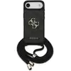 Image de Funda pour mobile Guess PU Noire Logo 4G avec cordon pour iPhone Air
