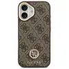 Image de Funda pour mobile Guess Polipiel Marron Logo 4G Strass MagSafe pour iPhone 17