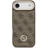 Image de Funda pour mobile Guess Polipiel Marron Logo 4G Strass MagSafe pour iPhone Air