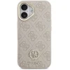 Image de Coque pour mobile Guess Polipiel Rose Logo 4G Strass Élégante pour iPhone 17