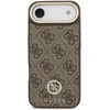 Image de Funda Guess en polipiel marrón con logo strass y correa ancha para iPhone Air