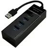 Image de Hub MCL 4 ports 5 Gbit/s USB 3.2 Gen 1 USB3-M104B/N noir câble court