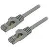 Image de Cable réseau MCL Cat7 S/FTP 1 m Gris RJ-45 à RJ-45