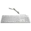 Image de Clavier MCL Waterproof IP68 membrana filaire USB + PS/2 AZERTY français blanc