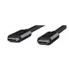 Image de Cable USB-C à USB-C DLH DY-TU3925B 1,8 m USB 2.0 Noir