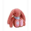 Image de Peluche Doudou & compagnie Lapin Fleurette 35 cm