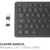Image de Clavier Mobility Lab Premium Wireless AZERTY Noir
