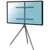 Image de Kimex Meuble TV avec chevalet pour écrans 45''- 65'' VESA 600x400 Max. 32Kg Noir/Noyer