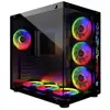 Image de Boîtier PC MRED ATX Gaming Mid Tower Verre Trempé RGB 7 Baies Ventilateurs Inclus