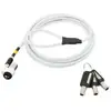 Image de Câble antivol Mobilis 1,8 m Llave Acero Blanco