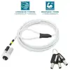 Image de Mobilis 001329 Câble de sécurité Portable 1,8 m Acier Blanc