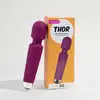 Image de Mini Wand Silicone Thor - 20 cm Bordeaux