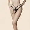 Image de String ouvert à dentelle Rose - L/XL