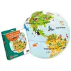 Image de Ballon globe terrestre Caly Les P'tits Animaux De La Nature (x2) 30 cm