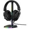 Image de Support casque The G-Lab K-STAND-NEON-RGB-H RGB HUB USB noir