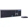 Image de Clavier Bluestork Grapheme Slim Azerty Métallique Silencieux Sans Fil avec Souris Ambidextre